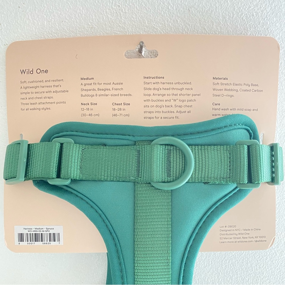 Wild One Dog Harness Spruce Green Medium for Shepards, Beagles, Bulldogs, more - Picture 4 of 4